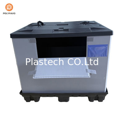 1200x1000x900 мм Складируемая HDPE Прозрачная пластиковая упаковка с рукавами