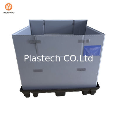 1200x1000x900 мм Складируемая HDPE Прозрачная пластиковая упаковка с рукавами