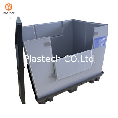 1200x1000x900 мм Складируемая HDPE Прозрачная пластиковая упаковка с рукавами