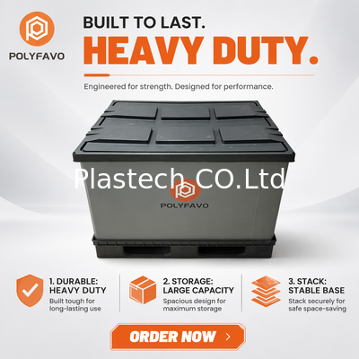 PP Honeycomb складной паллетной коробки 1200x800 мм складной пользовательский логотип OEM возвращаемый контейнер