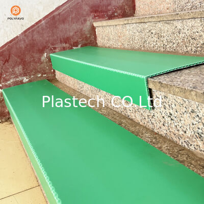 Fire Retardant 5mm Stair Tread Protector PP Honeycomb Board Felt Anti Slip Surface One Piece Bent Design Легкий и прочный