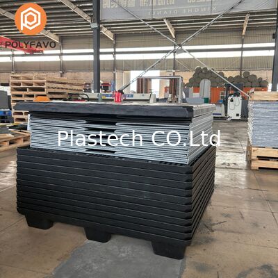  Knock Down Bulk Box, Collapsible Pallet Box 10mm 12mm Panel Thickness, Foldable Stackable Container Custom Logo Printing